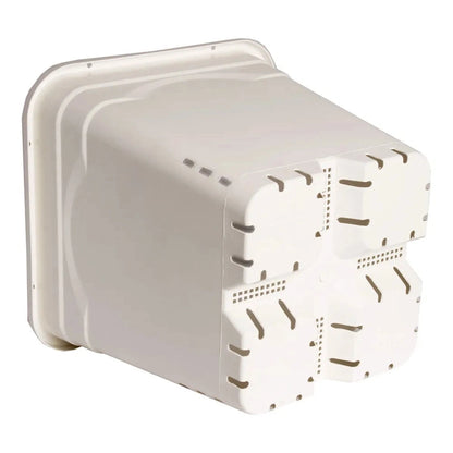 Active Aqua 12" x 12" Square White Pot, 12" Tall, case of 24