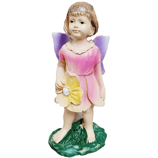 Mini Garden Fairy in Pink Dress, 3 Inch