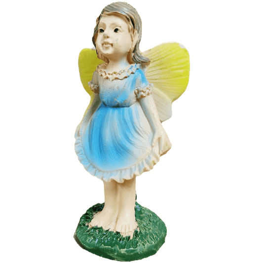 Mini Garden Fairy in Blue Dress, 3 Inch