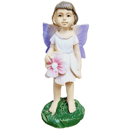 Mini Garden Fairy in Light Pink Dress, 3 Inch