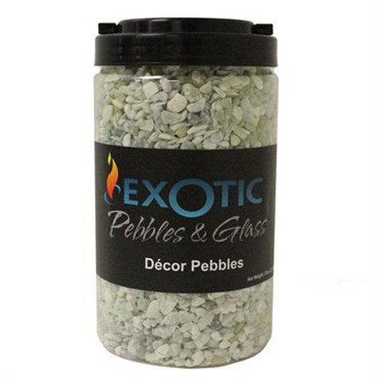 Exotic Pebbles Jar Jade Bean 5lb Decor Pebbles