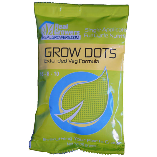 Real Growers Grow Dots EXTENDED Veg Programmed Release Plant Fertilizer 75 gram