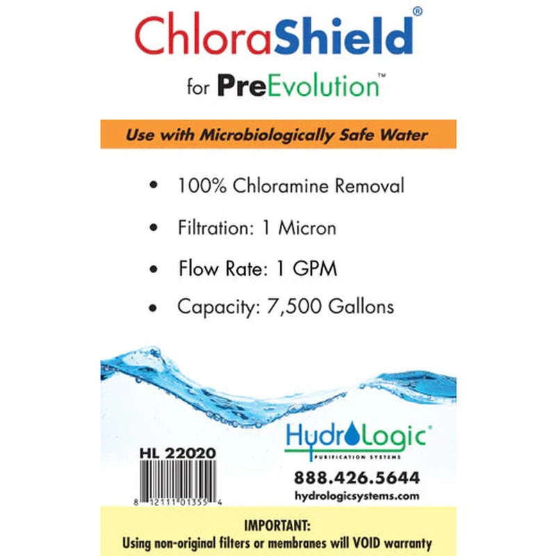 Hydro-Logic PreEvolution™ ChloraShield®