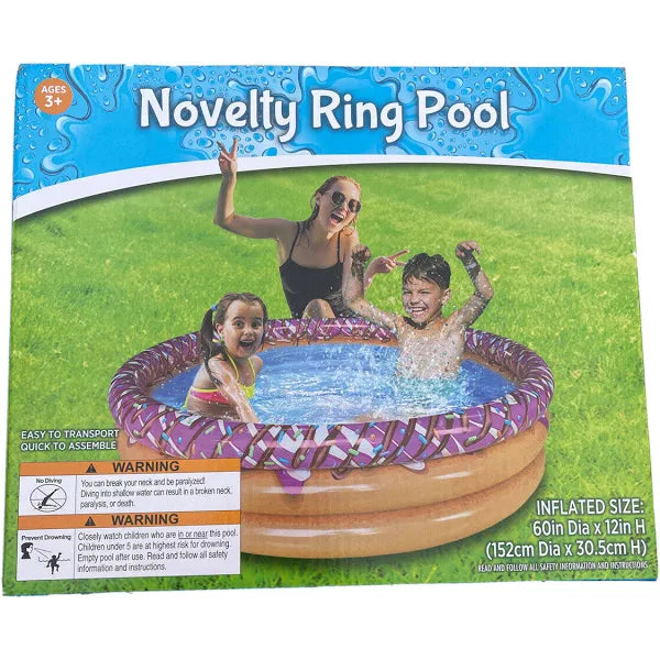 Inflatable Novelty Ring Pool 60" x 12"