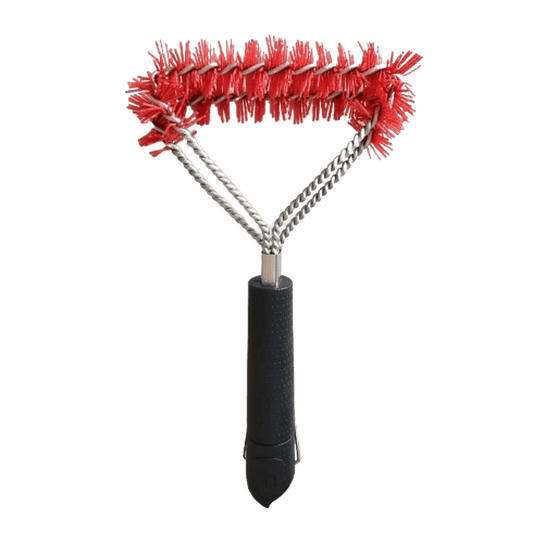 Safer Nylon Double Spiral BBQ Brush, Red