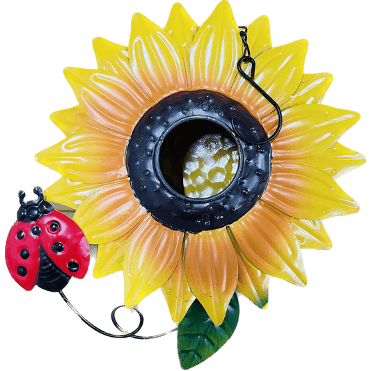 Outdoor Metal Birdhouse, 8 inch