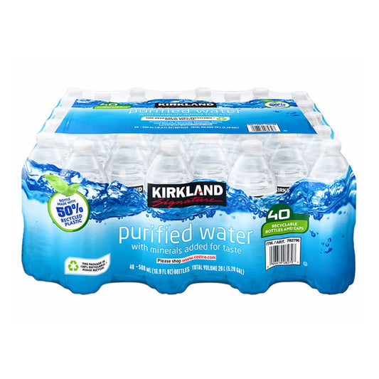 Kirkland Signature Bottled Water 16.9 fl oz, 40-count